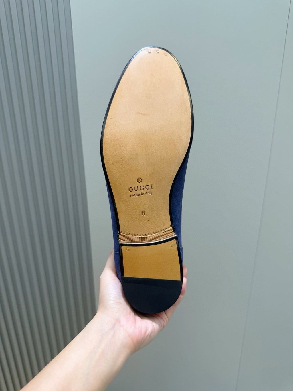 Sapato Gucci Emerald Horsebit Leather Black