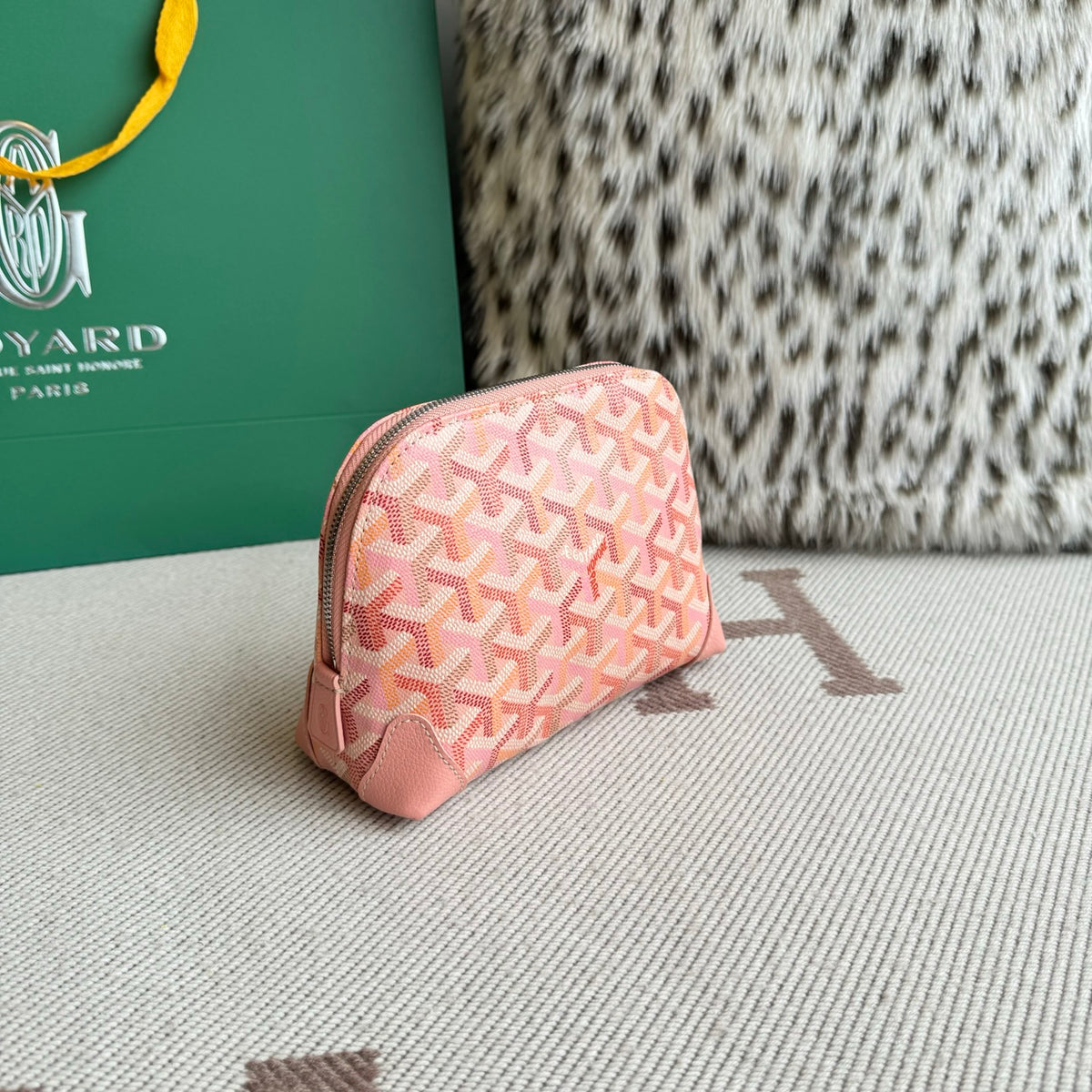 Goyard Vendôme Necessaire Cosmetic Pouch Multicoloured Pink