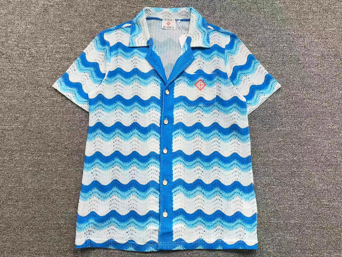 Conjunto CasaBlanca Crochet Wave Color Blue