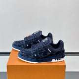 Tênis LV Trainer Blue Suede (Pronta entrega) Tamanho 41