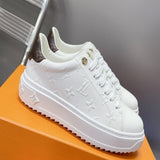 Tam 40 | Time Out Debossed Monogram Leather White (Pronta Entrega)