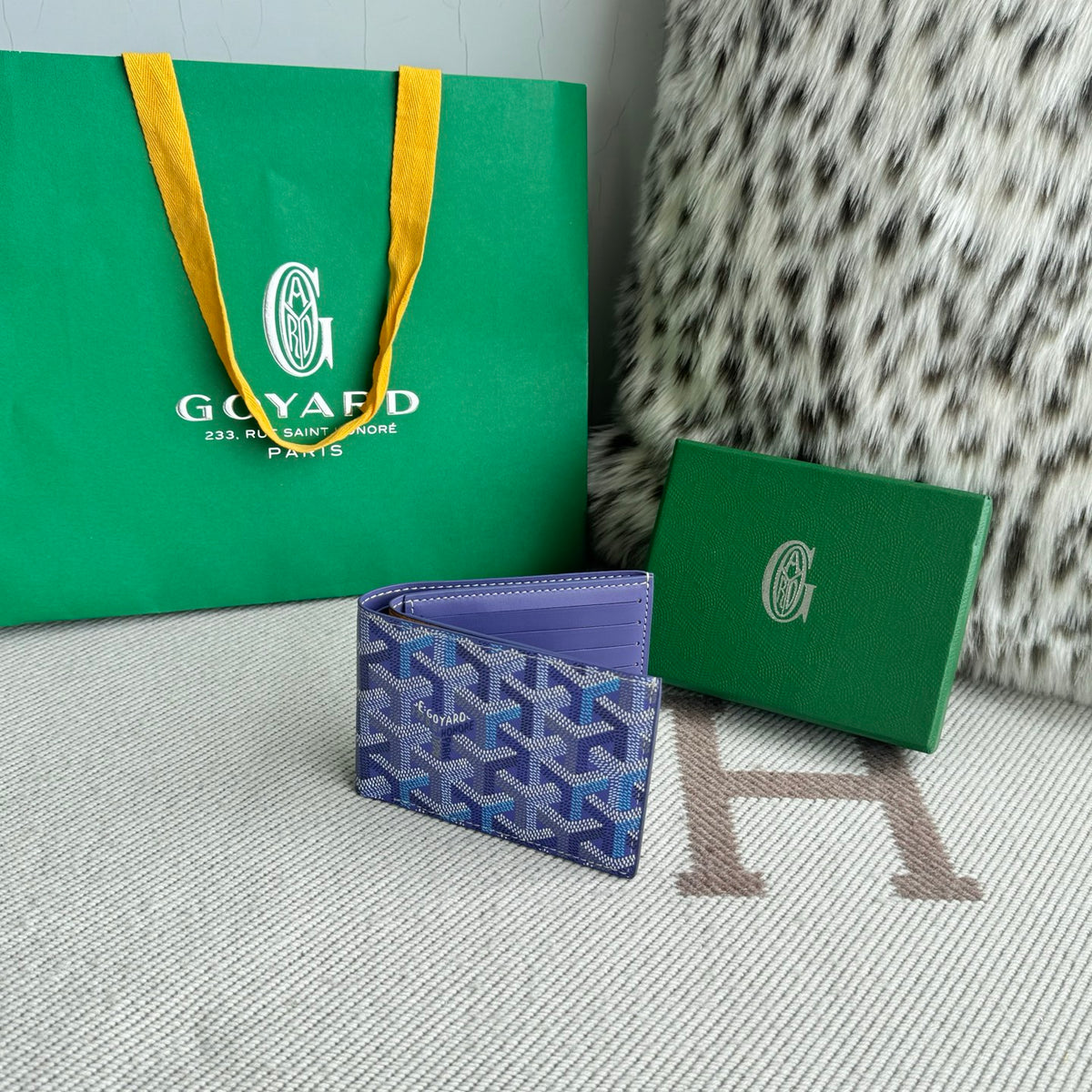 Porta Cartão Goyard VICTOIRE WALLET Blue
