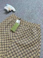 Shorts Gucci Beige Monogram Denim