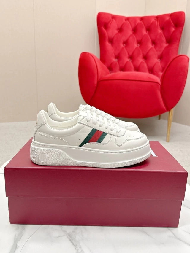 Gucci Chunky White Listras Logo Red Green (Pronta Entrega) Tamanho 42 e 43