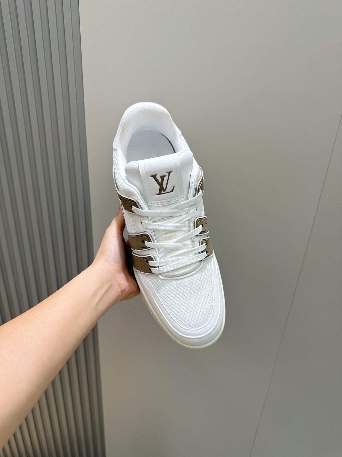 Tênis Louis Vuitton Trainer #54 Low Classic Branco/Marrom