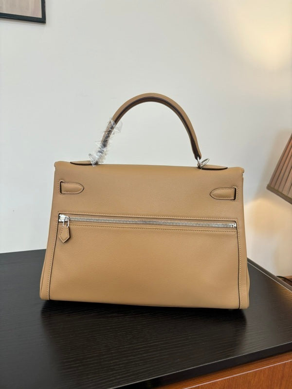 Bolsa Hermès Kelly 50 Relax Travel Bege