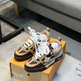 Skate Sneaker Brown Snakeskin