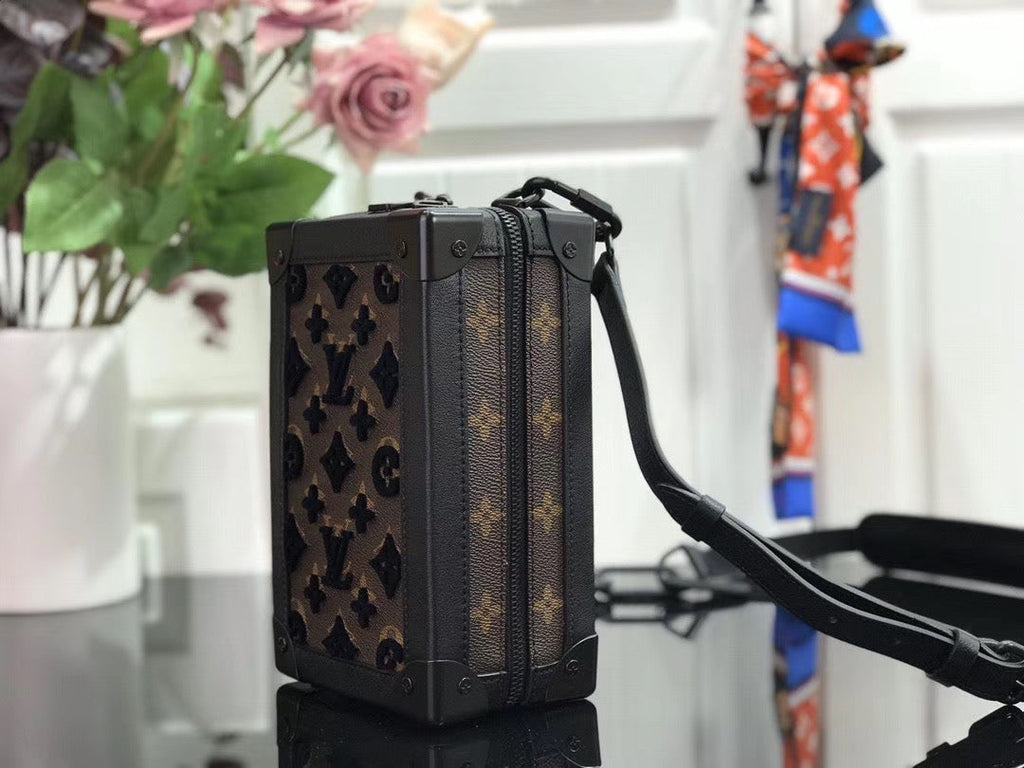Bag Lv Vertical Soft Trunk Monogram Black