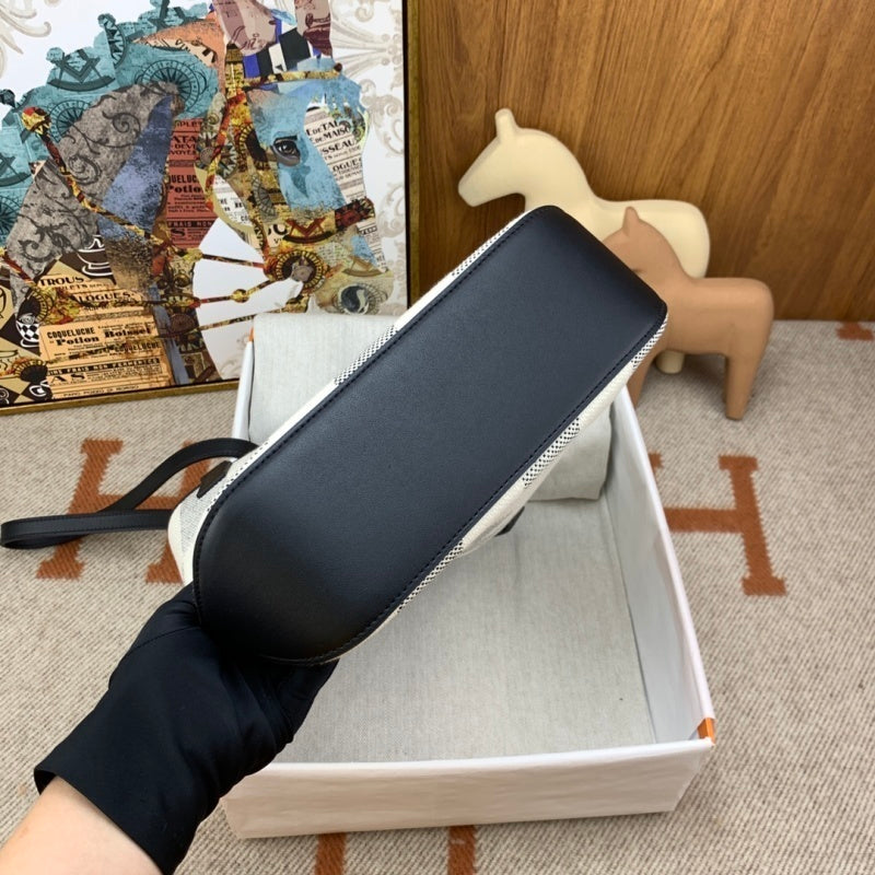 Bolsa Hermès Cabas H Biais 27 White