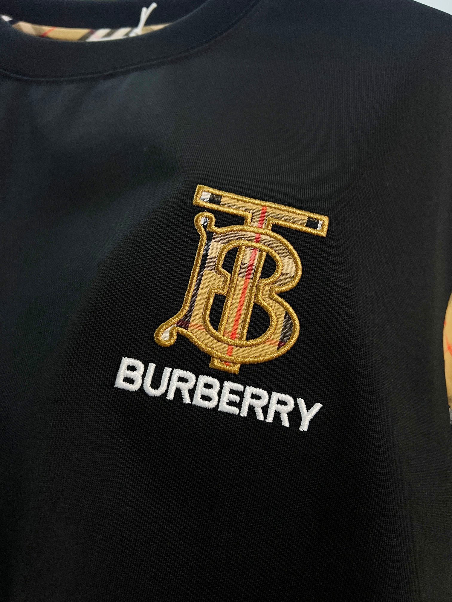 Camiseta Burberry Black Logo Black White