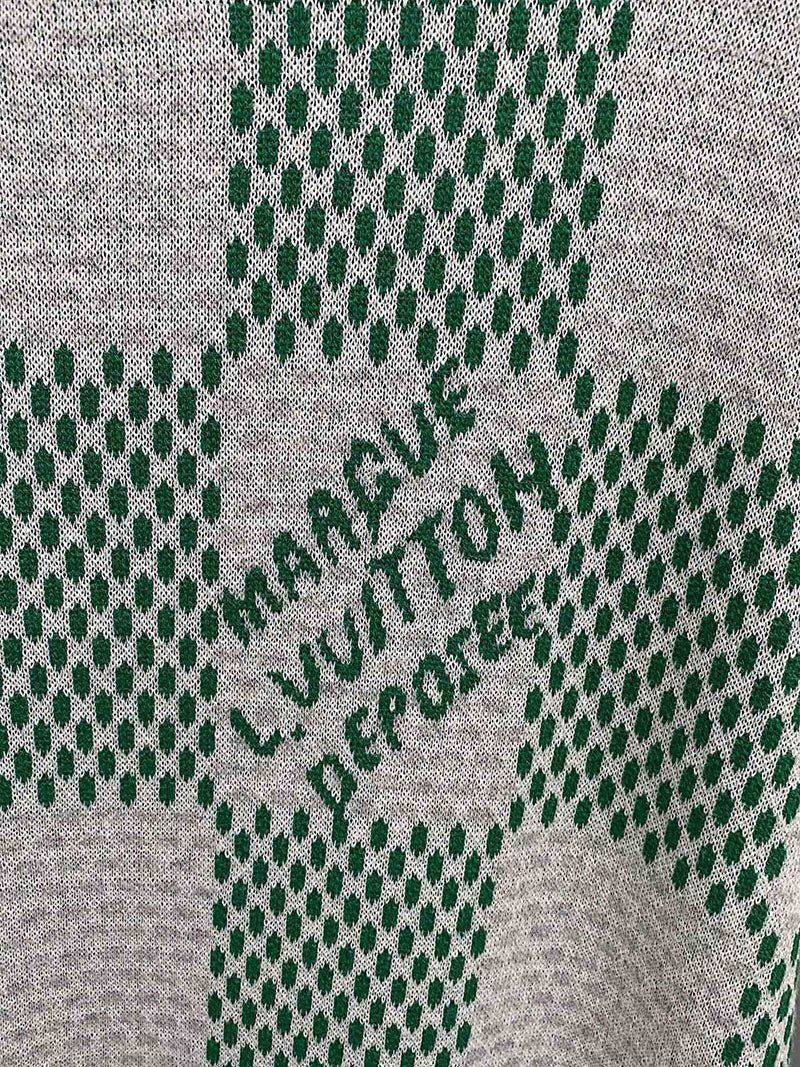 Camiseta Louis Vuitton Damier Knitted Sleeved Crewneck