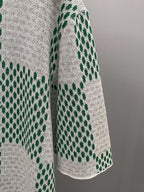 Camiseta Louis Vuitton Damier Knitted Sleeved Crewneck