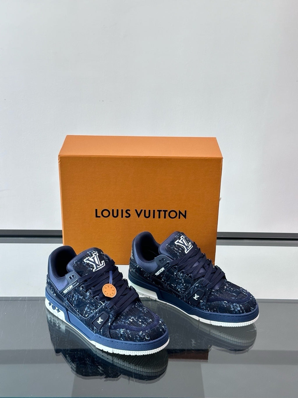 Tênis LV Trainer Blue Suede (Pronta entrega) Tamanho 41