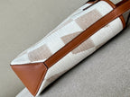 Bolsa Hermès Cabas H Biais 27 White Beige