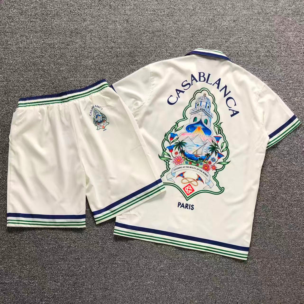 Conjunto CasaBlanca Hotel Emblem Silk Sleeve Bowling