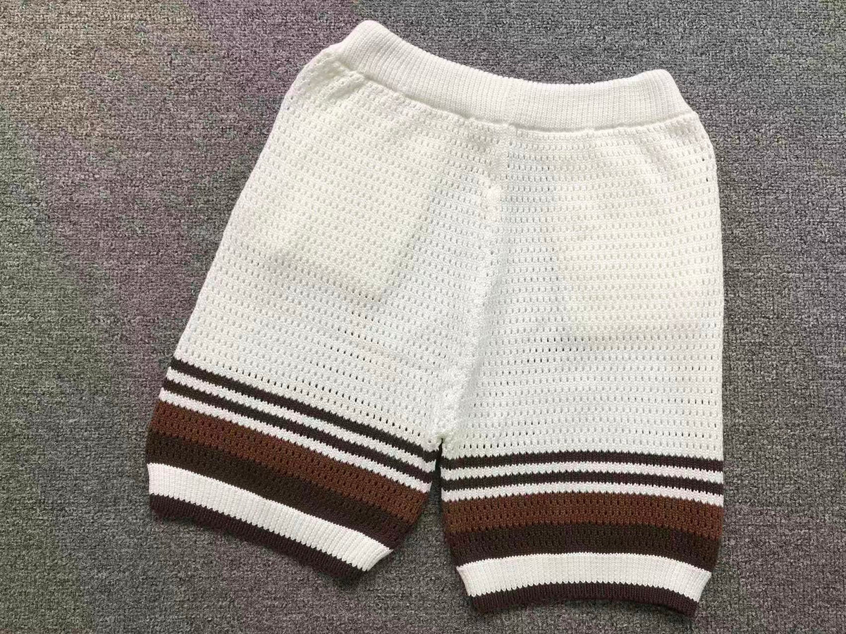 Conjunto CasaBlanca Tennis Stripe de crochê