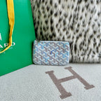 Goyard Senat Nano key pouch multicolored powder White