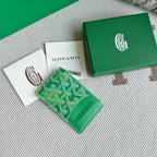 Porta Cartão Goyard Tarjetero Monedero Cremallera Green