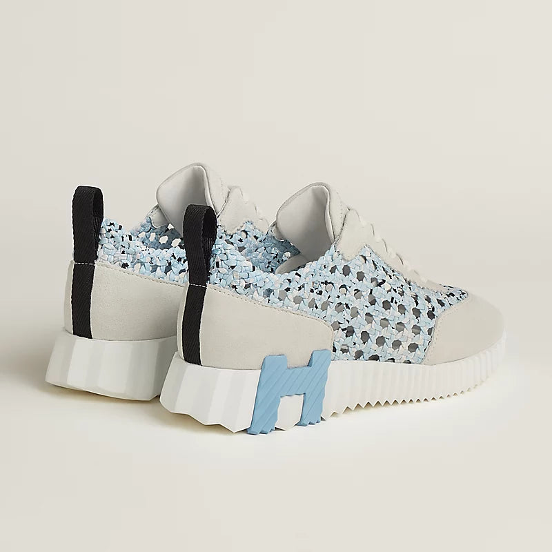 Tenis Hermès Bouncing Furado Blue
