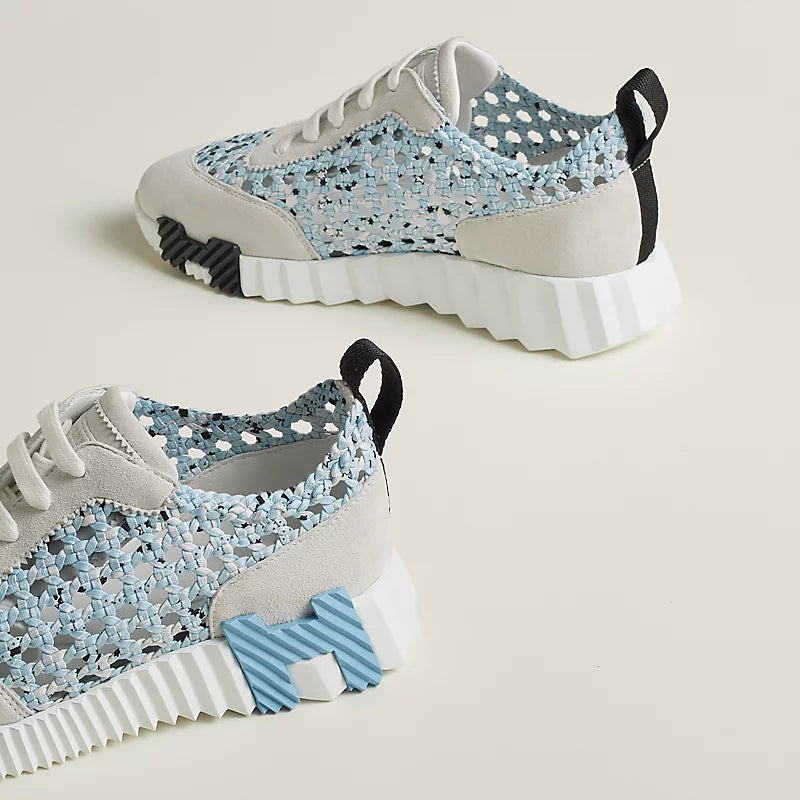 Tenis Hermès Bouncing Furado Blue