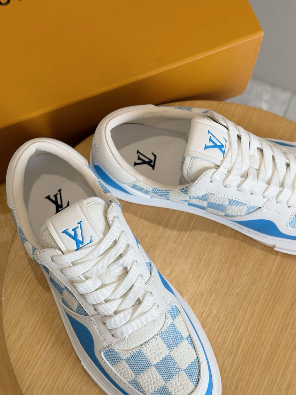 Tênis Louis Vuitton Ollie Blue/White Monogram