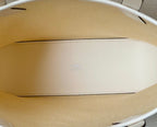 Bolsa Hermès Cabas H Biais 27 White Yellow