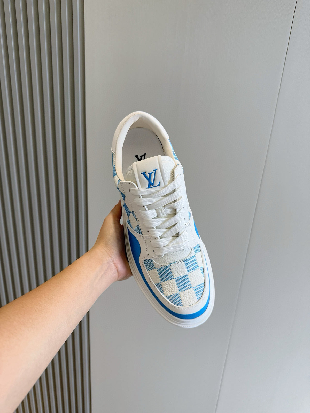 Tênis Louis Vuitton Ollie Blue/White Monogram