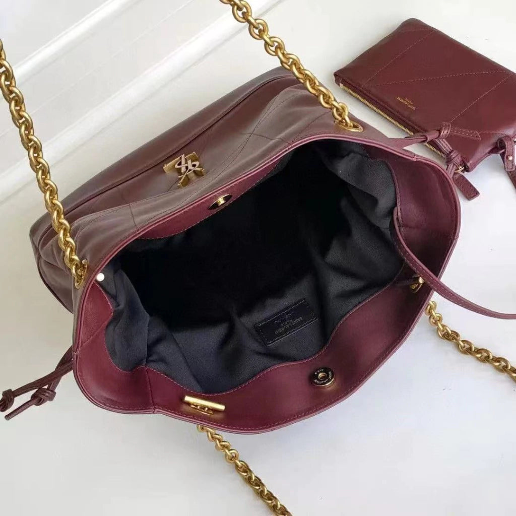 Yves Saint Laurent Jamie Shopping em couro Napa