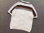 Conjunto CasaBlanca Tennis Stripe de crochê