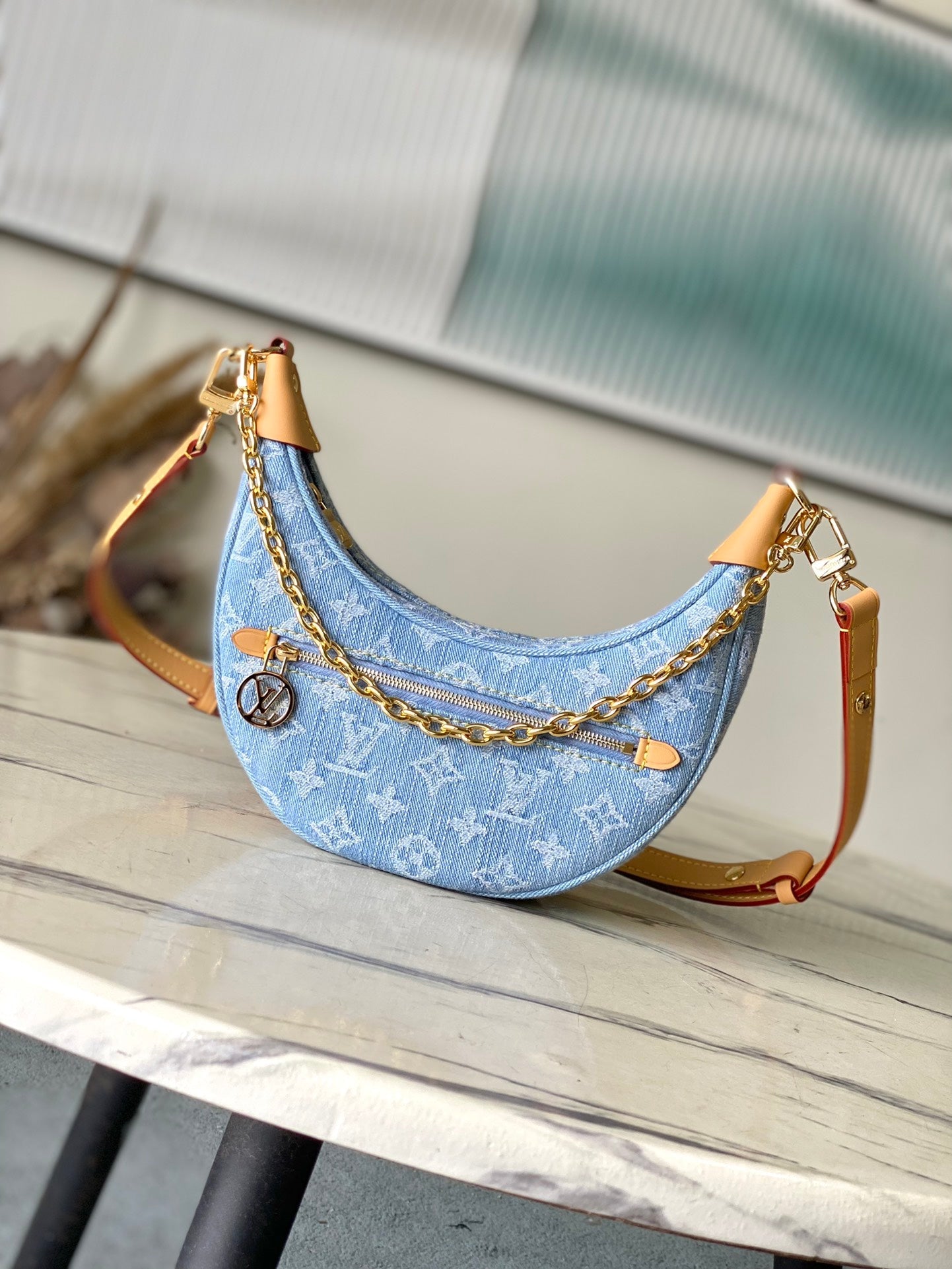 Bolsa Loop Sky Blue Denim