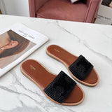 CELINE LYMPIA MULE in TRIOMPHE KNITTED COTTON