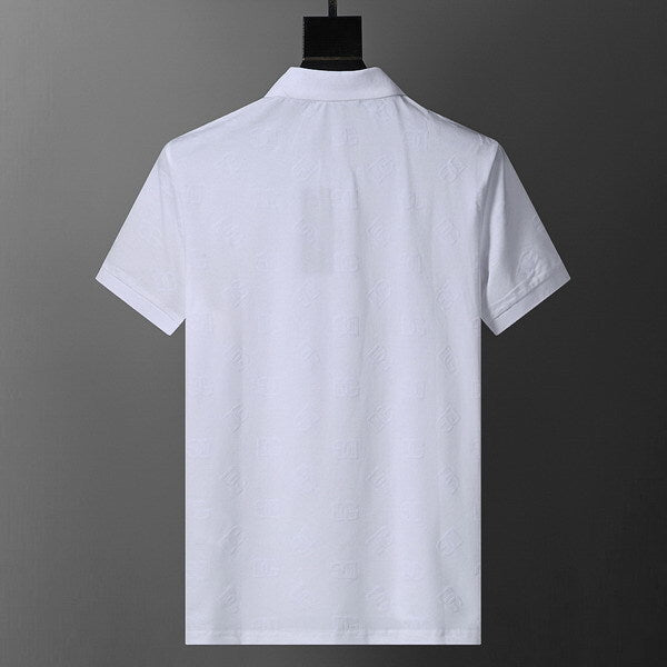 Polo Dolce Gabbana T-Shirt White Logo Lateral