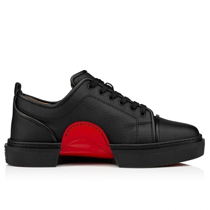 Tênis CHRISTIAN LOUBOUTIN Adolon Júnior Couro Preto