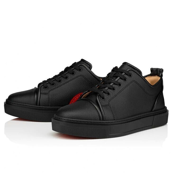 Tênis CHRISTIAN LOUBOUTIN Adolon Júnior Couro Preto