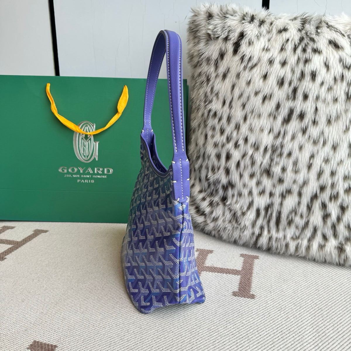 Goyard Necessaire Boheme Hobo Powder Blue