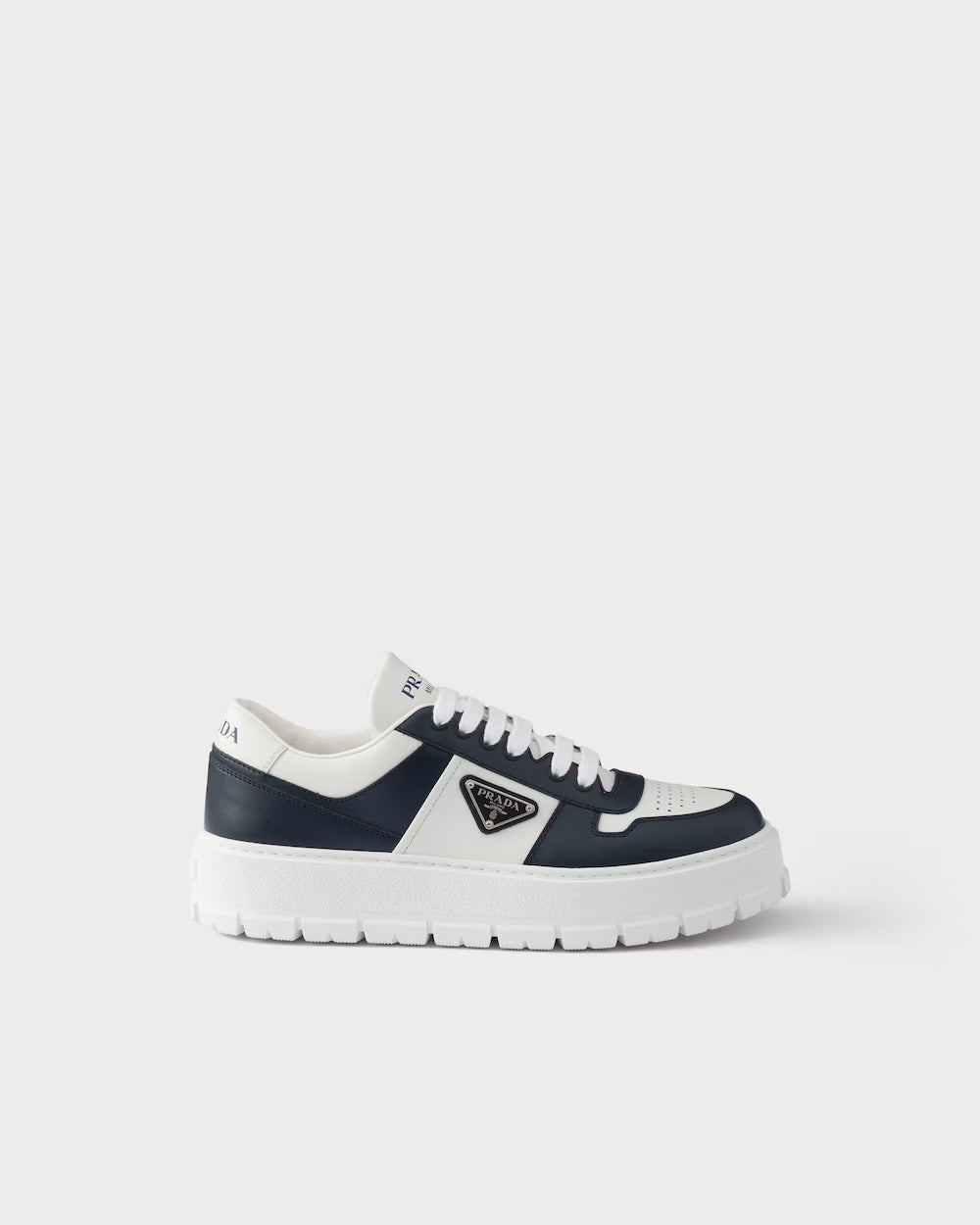 Tênis Prada Downtown Low Top Leather Black