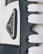 Tênis Prada Downtown Low Top Leather Black
