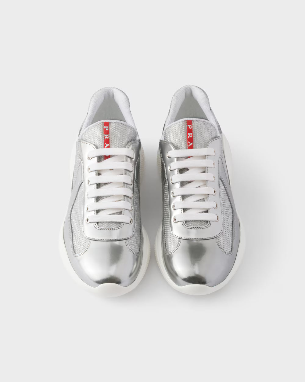 Tênis Prada America's Cup Metallic Leather