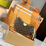 Bolsa Croissant MM Brown Monogram