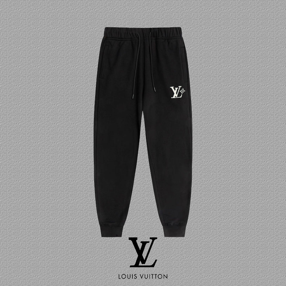Calça Louis Vuitton Logo Black White