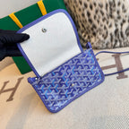 Goyard Plumet Pouch Wallet Multicoloured Bag Blue