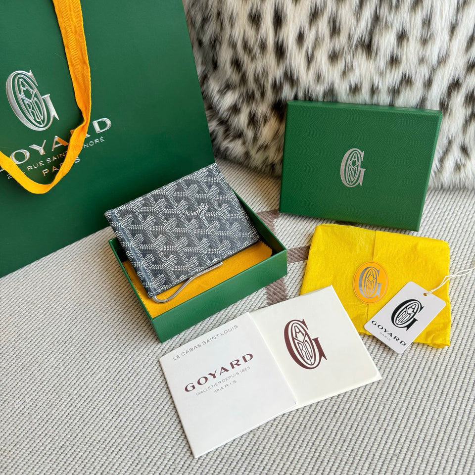 Porta Cartão Goyard VICTOIRE WALLET Grey