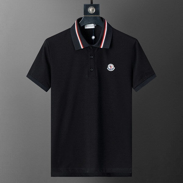 Polo Moncler Logo Black