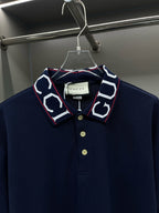 Polo Gucci Marine Listra Logo