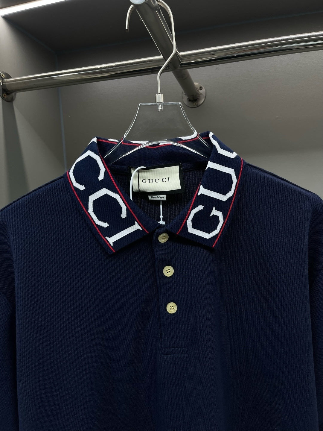 Polo Gucci Marine Listra Logo