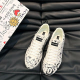 Dolce & Gabbana Portofino Graffiti Print Leather