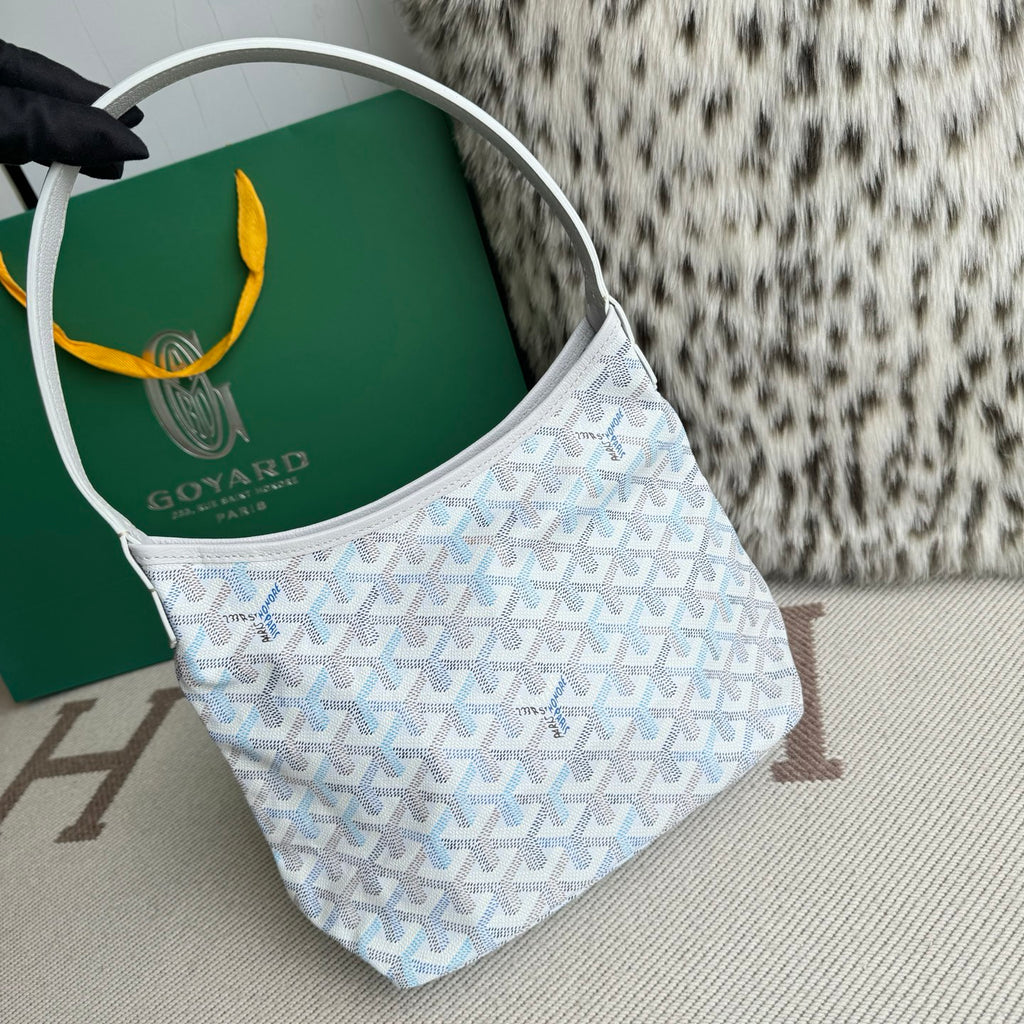 Goyard Necessaire Boheme Hobo Powder Light Blue