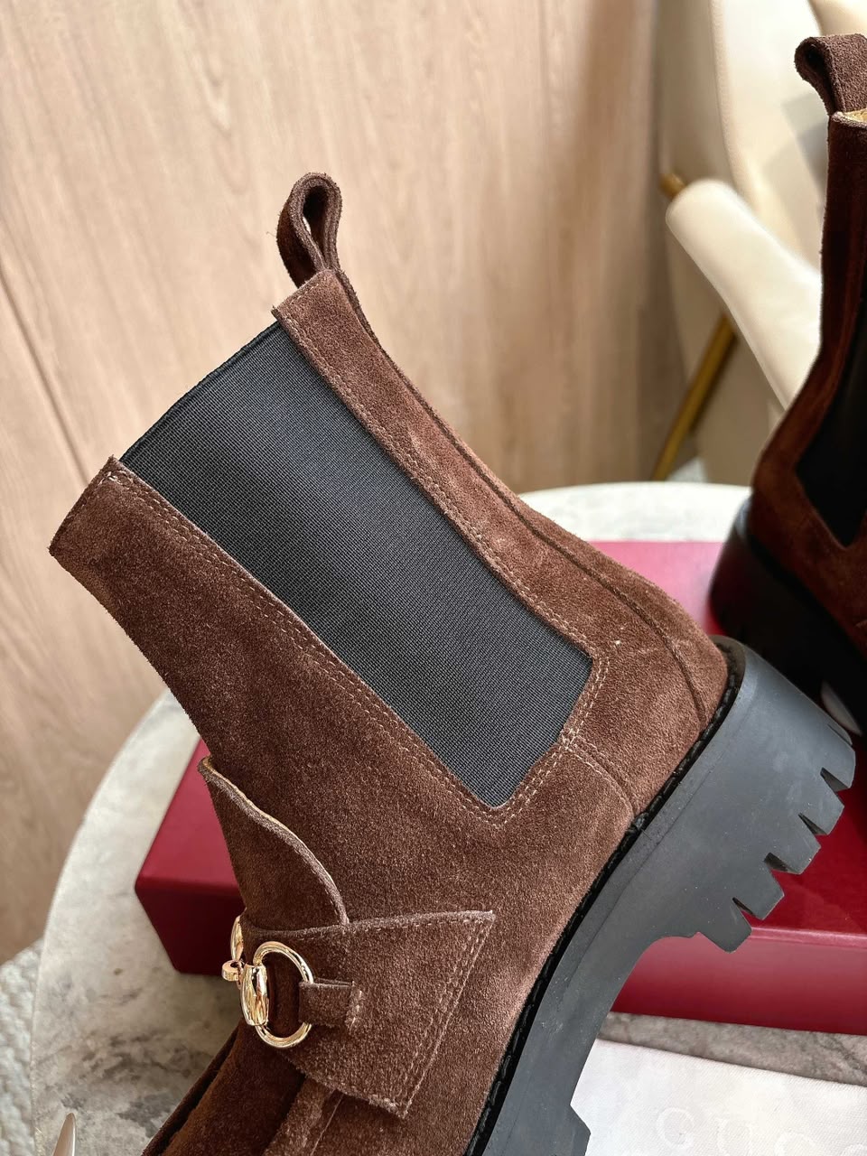 Bota Gucci Horsebit com plataforma