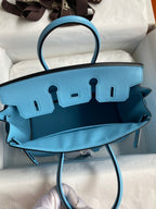 Bolsa Hermes Birkin 30 Togo Blue