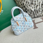 Goyard Goyardine Canvas Vendome Nano Bag Light Blue